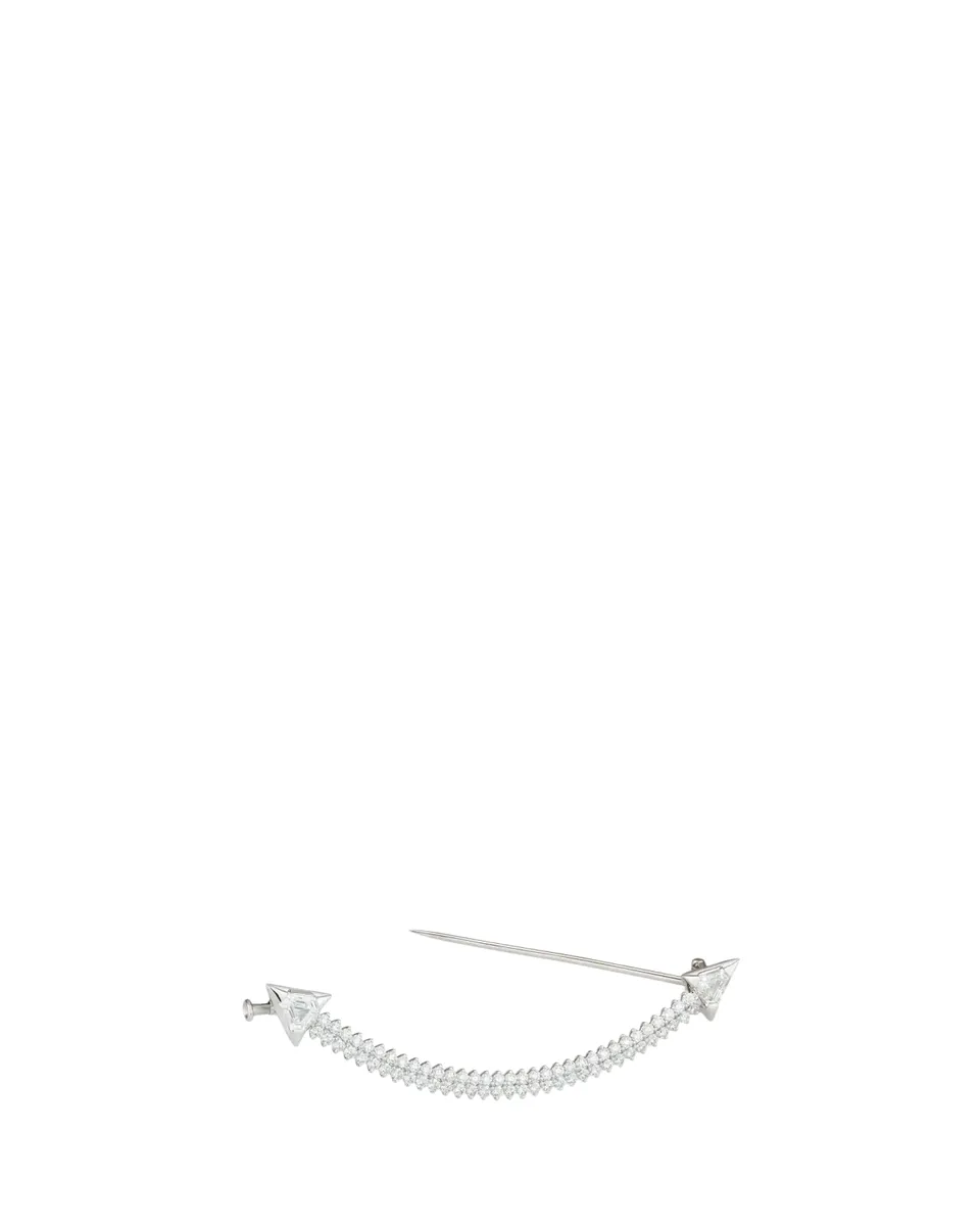 Paul Morelli 18K White Gold Diamond Smile Pin | Thumbnail 2 Paul Morelli 18K White Gold Diamond Smile Pin | Thumbnail 2