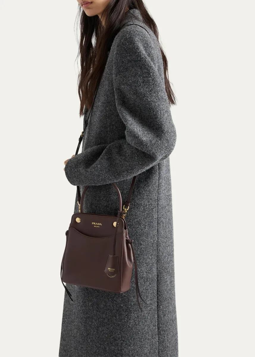 Prada Carry Leather Top-Handle Bag | Thumbnail 5