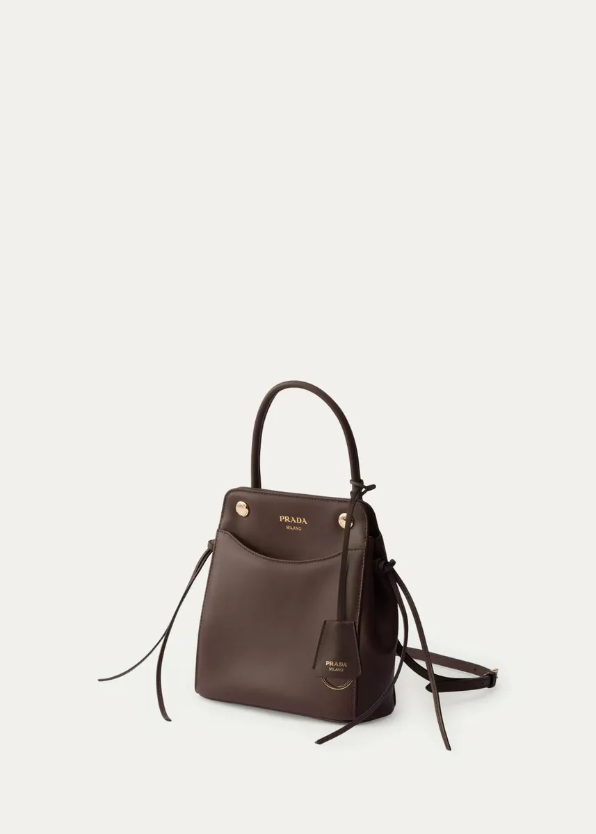 Prada Carry Leather Top-Handle Bag | Thumbnail 6