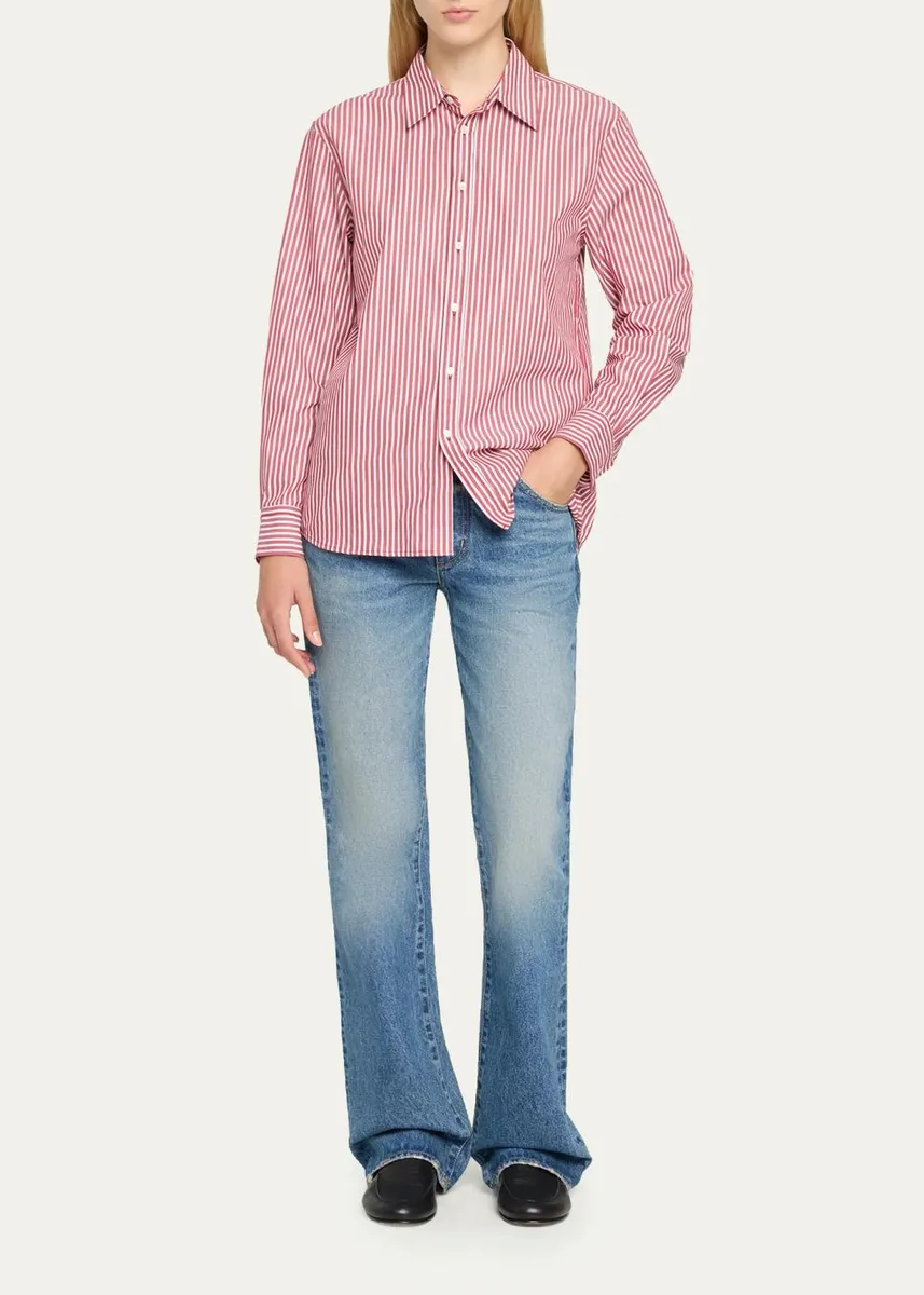 Nili Lotan Raphael Striped Cotton Shirt | Thumbnail 2 Nili Lotan Raphael Striped Cotton Shirt | Thumbnail 2