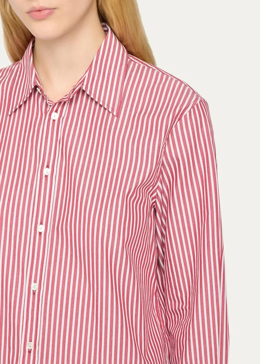 Nili Lotan Raphael Striped Cotton Shirt | Thumbnail 5 Nili Lotan Raphael Striped Cotton Shirt | Thumbnail 5