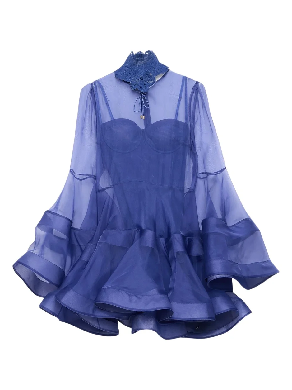 Clash Lantern Mini Dress