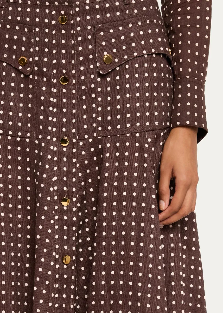 Zimmermann Cargo Linen Midi Skirt | Thumbnail 5