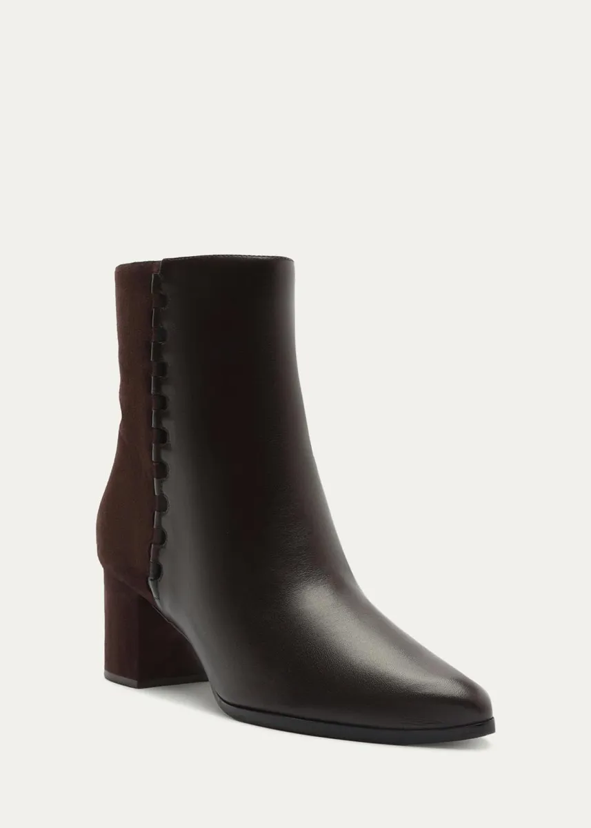 Alexandre Birman 60mm Jesse Mixed Leather Booties | Thumbnail 2 Alexandre Birman 60mm Jesse Mixed Leather Booties | Thumbnail 2