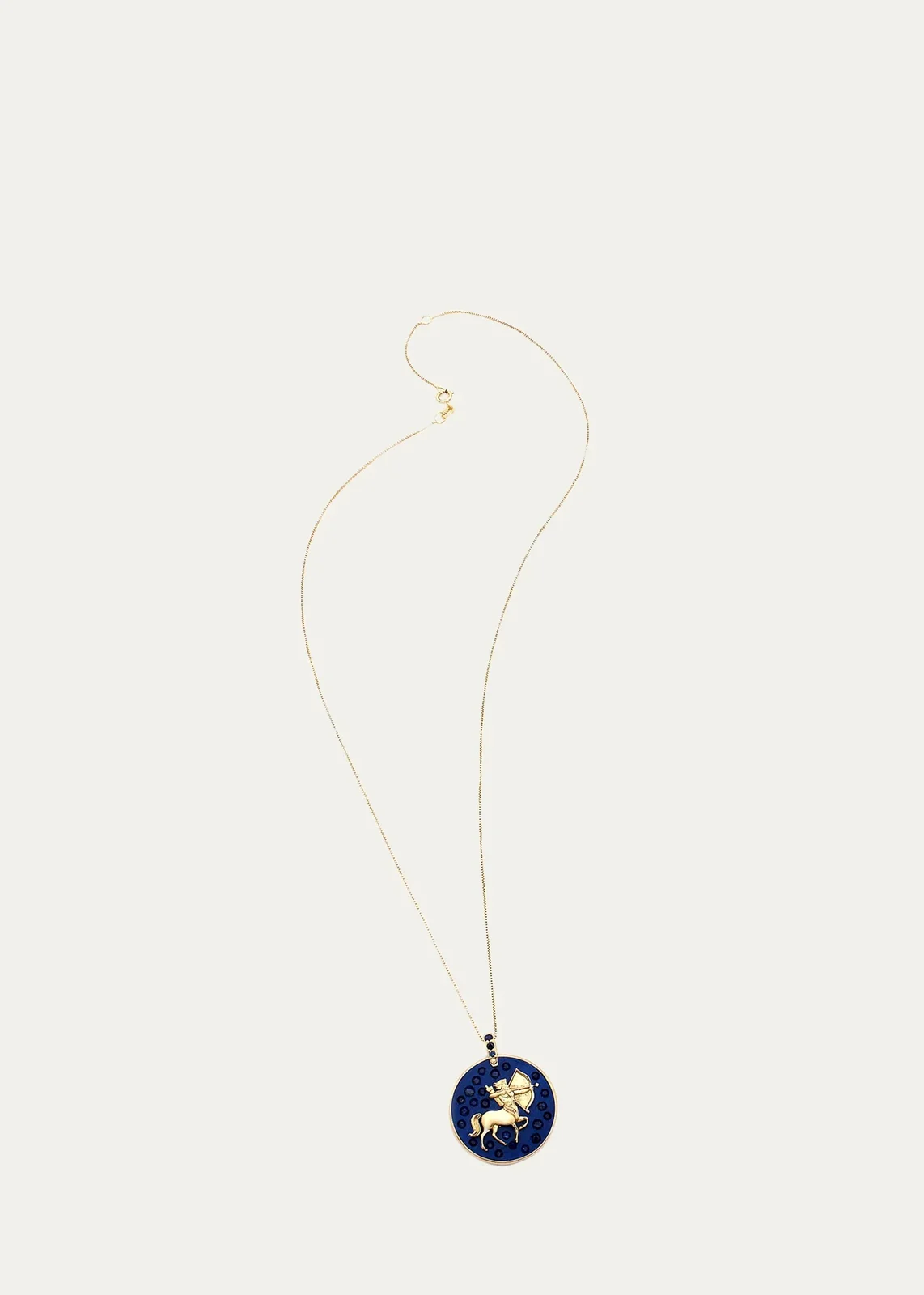 18K SAGITTARIUS Necklace with Sapphires