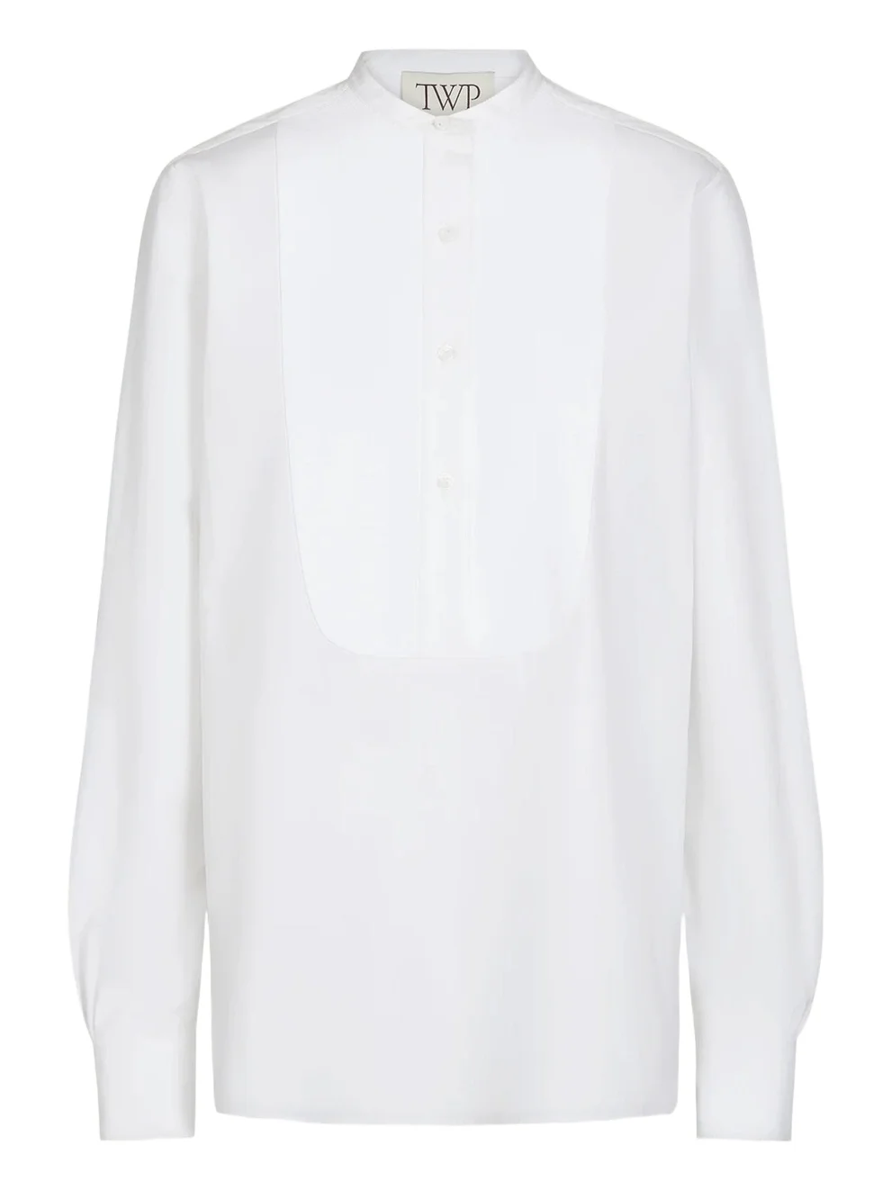 Simpleman Bib-Front Cotton Shirt Simpleman Bib-Front Cotton Shirt