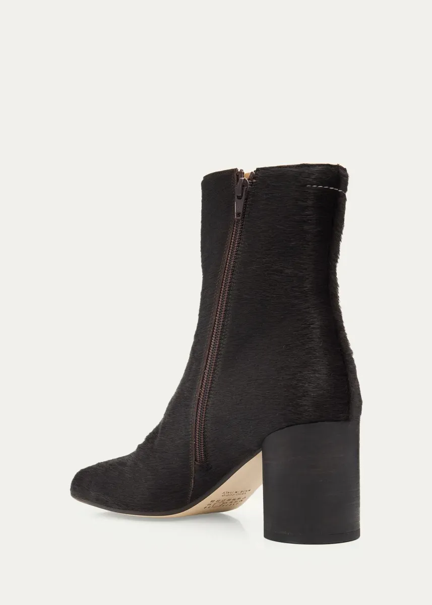 MM6 MAISON MARGIELA 80mm Calf Hair Ankle Boots | Thumbnail 4