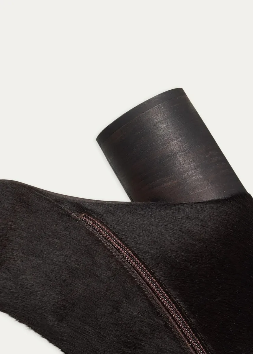 MM6 MAISON MARGIELA 80mm Calf Hair Ankle Boots | Thumbnail 5