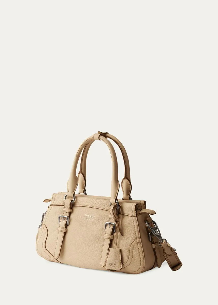 Prada Large Leather Tote Bag | Thumbnail 3 Prada Large Leather Tote Bag | Thumbnail 3