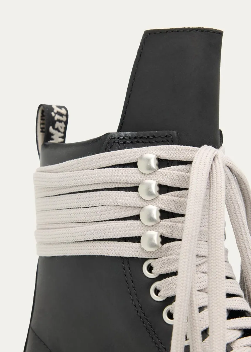 Dr. Martens x Rick Owens x Dr. Martens Quad Sole Steel-Toe Leather Boots | Thumbnail 3 Dr. Martens x Rick Owens x Dr. Martens Quad Sole Steel-Toe Leather Boots | Thumbnail 3