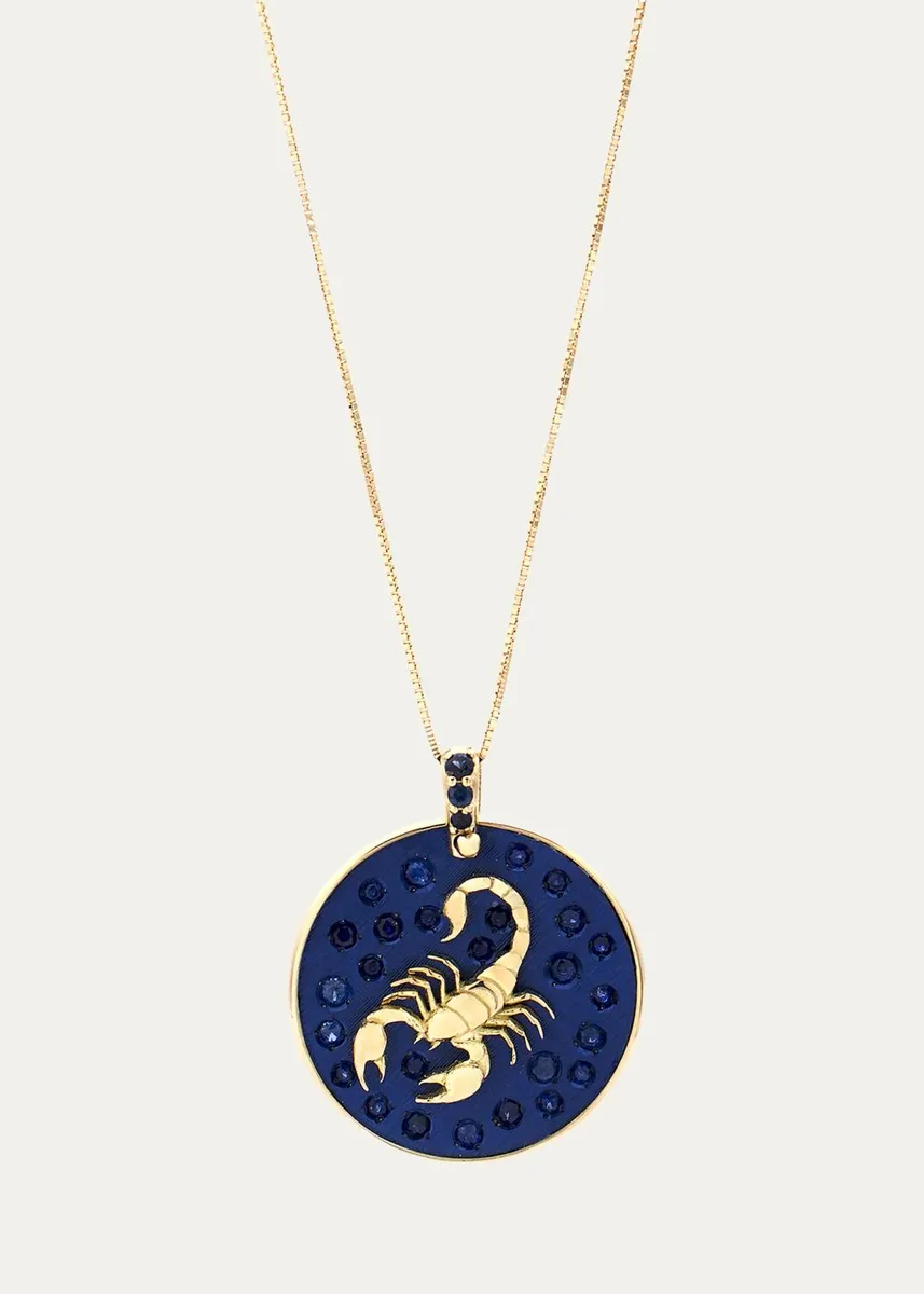 FARAONE MENNELLA by R.F.M.A.S. 18K Yellow Gold, Sterling Silver & Titanium Scorpio Pendant Necklace | Thumbnail 3