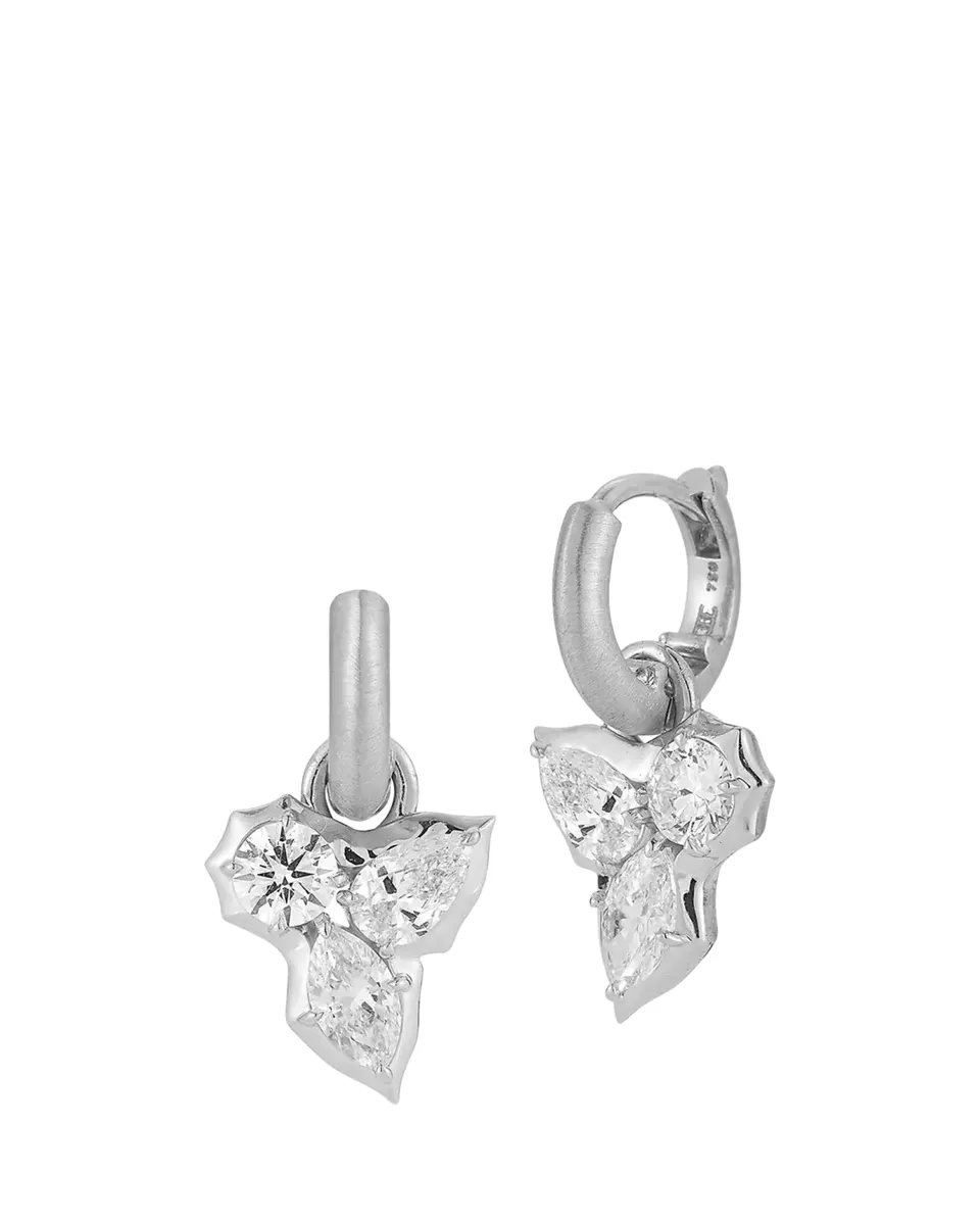 Jade Trau Poppy Cluster Platinum & 1.18 TCW Diamond Earrings | Thumbnail 2