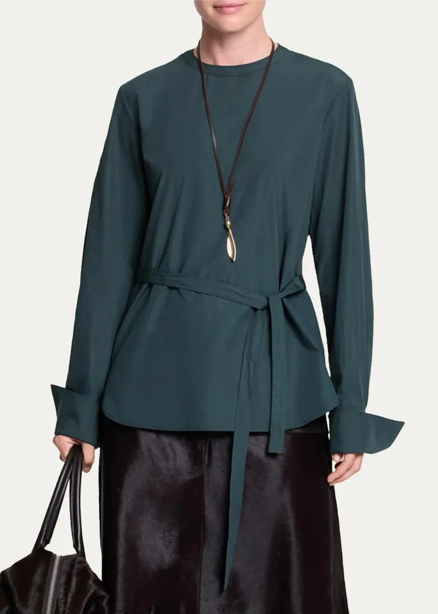 TWP The Day We Met Cotton Tie-Waist Top | Thumbnail 4 TWP The Day We Met Cotton Tie-Waist Top | Thumbnail 4