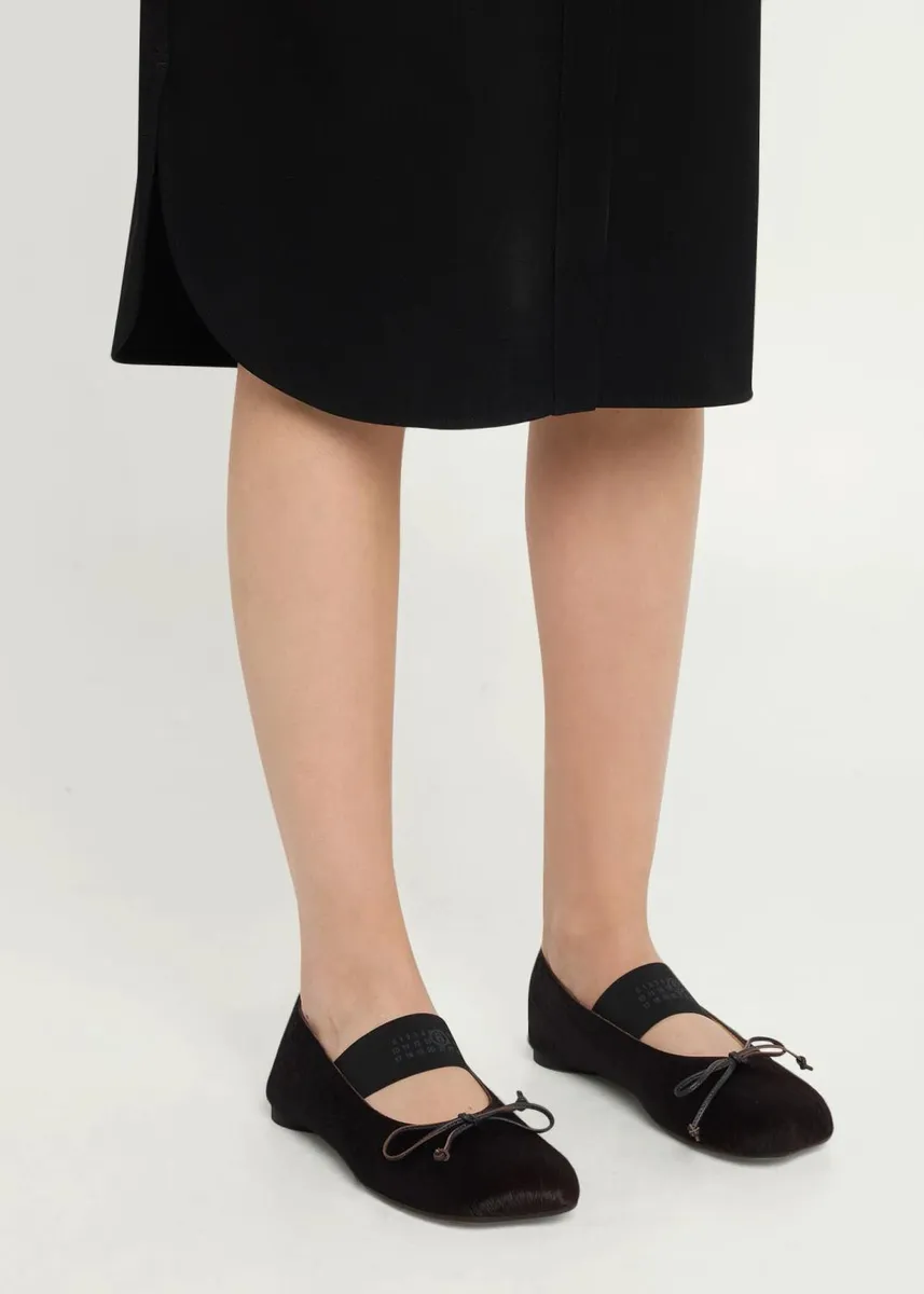 MM6 MAISON MARGIELA Anatomic Calf Hair Mary Jane Ballerina Flats | Thumbnail 2