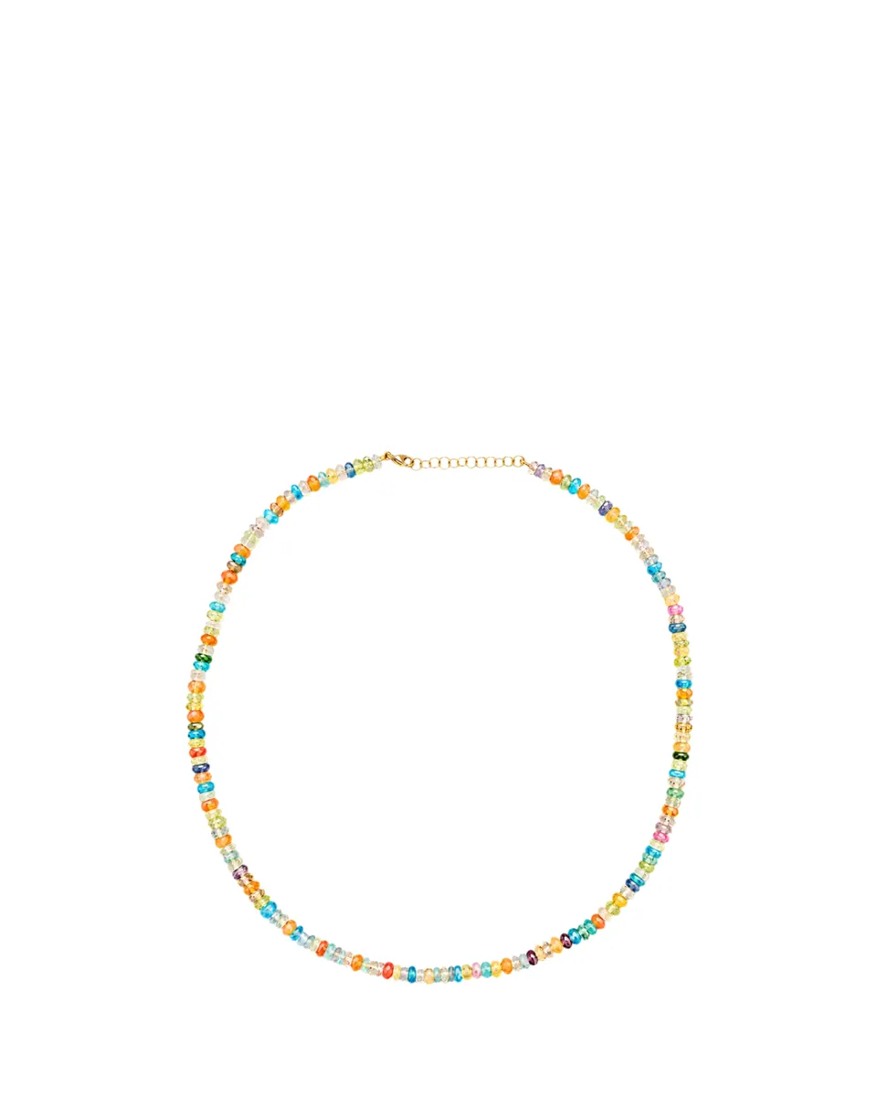 JIA JIA 14K Yellow Gold Multi-Gemstone Beaded Necklace | Thumbnail 2 JIA JIA 14K Yellow Gold Multi-Gemstone Beaded Necklace | Thumbnail 2
