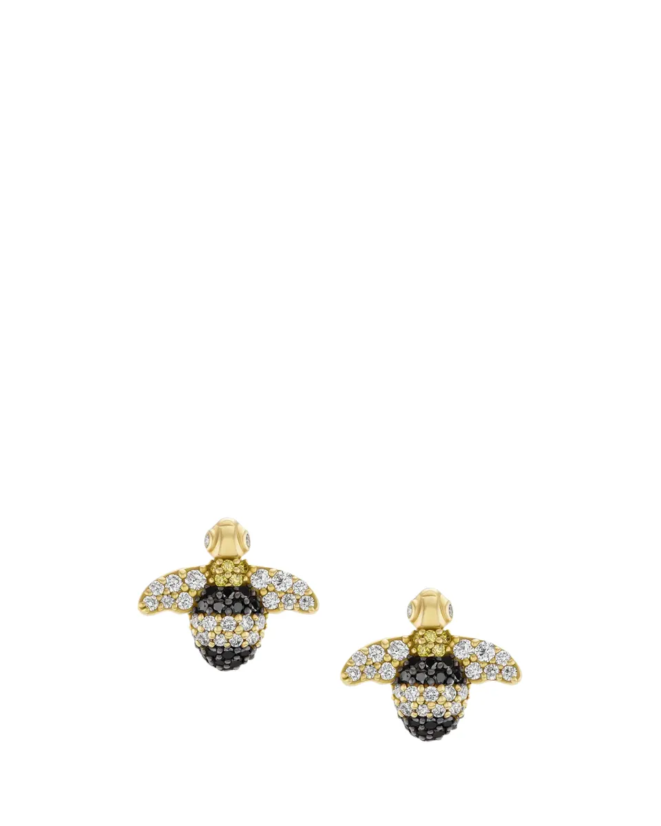 GRACE WINFREY 18K Multi-Diamond Pave Bee Stud Earrings | Thumbnail 2 GRACE WINFREY 18K Multi-Diamond Pave Bee Stud Earrings | Thumbnail 2