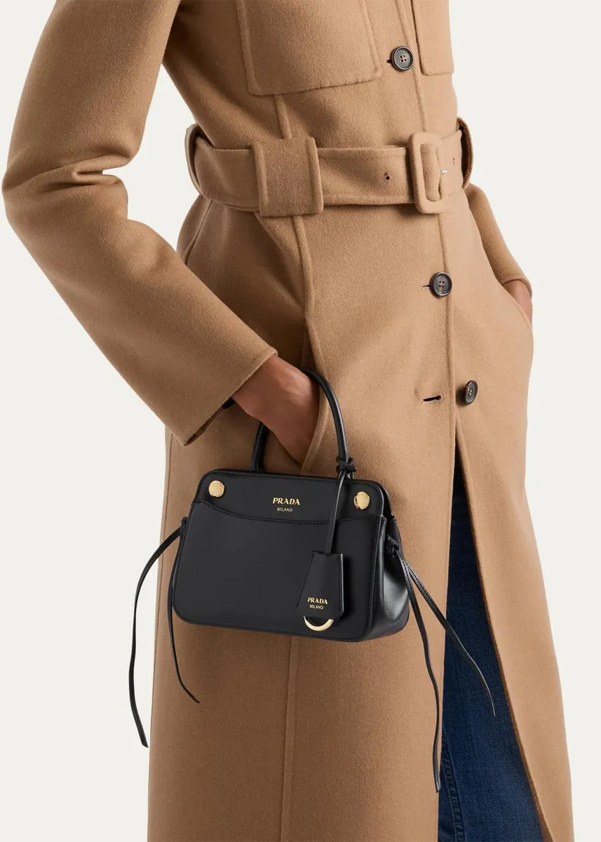 Prada Carry Mini Leather Top-Handle Bag | Thumbnail 2 Prada Carry Mini Leather Top-Handle Bag | Thumbnail 2