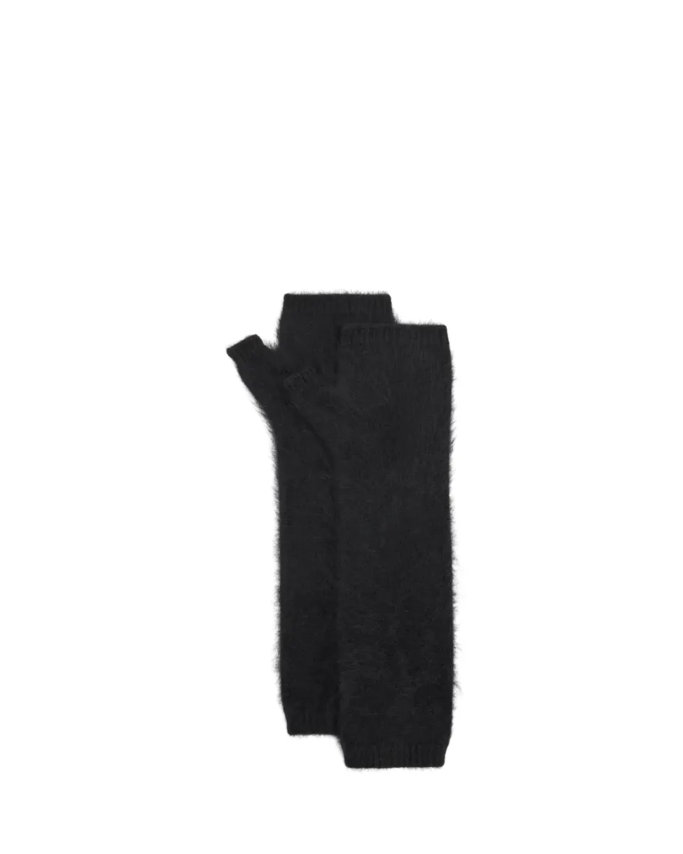 Fleurette Brushed Cashmere Fingerless Gloves | Thumbnail 2 Fleurette Brushed Cashmere Fingerless Gloves | Thumbnail 2