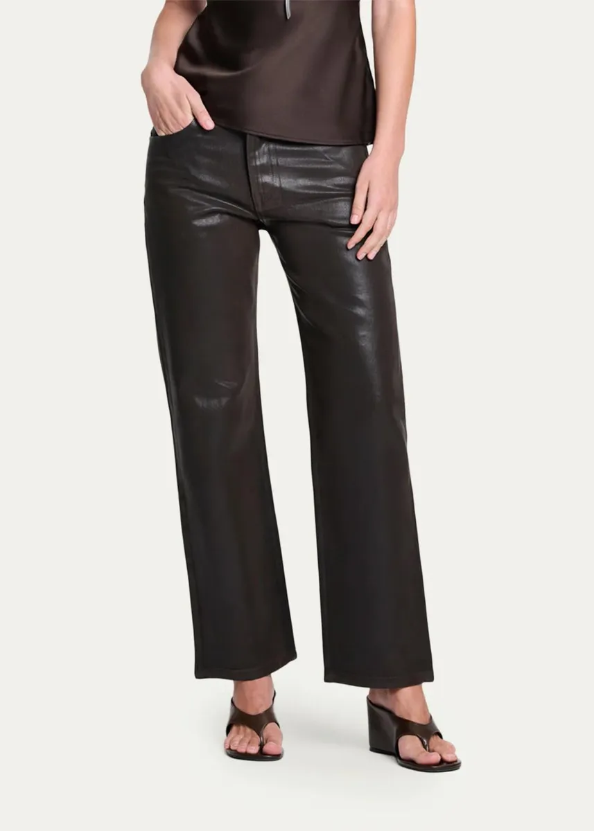 TWP Kent Coated Denim Straight-Leg Jeans | Thumbnail 4 TWP Kent Coated Denim Straight-Leg Jeans | Thumbnail 4
