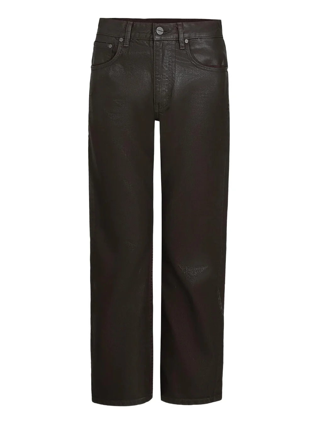 TWP Kent Coated Denim Straight-Leg Jeans