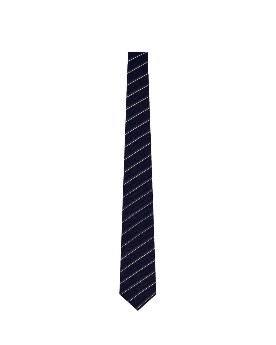 Giorgio Armani Varsity Striped Silk Tie | Thumbnail 2 Giorgio Armani Varsity Striped Silk Tie | Thumbnail 2