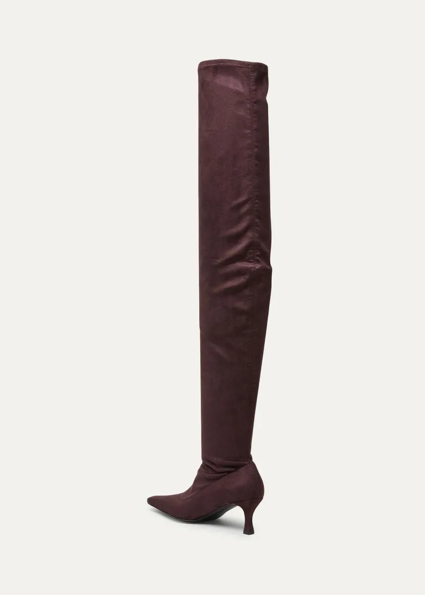 Proenza Schouler 60mm Trap Suede Over-the-Knee Boots | Thumbnail 2 Proenza Schouler 60mm Trap Suede Over-the-Knee Boots | Thumbnail 2