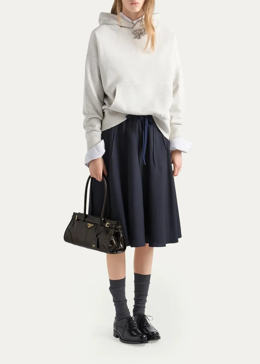 Prada Bonnie Medium Leather Shoulder Bag | Thumbnail 4