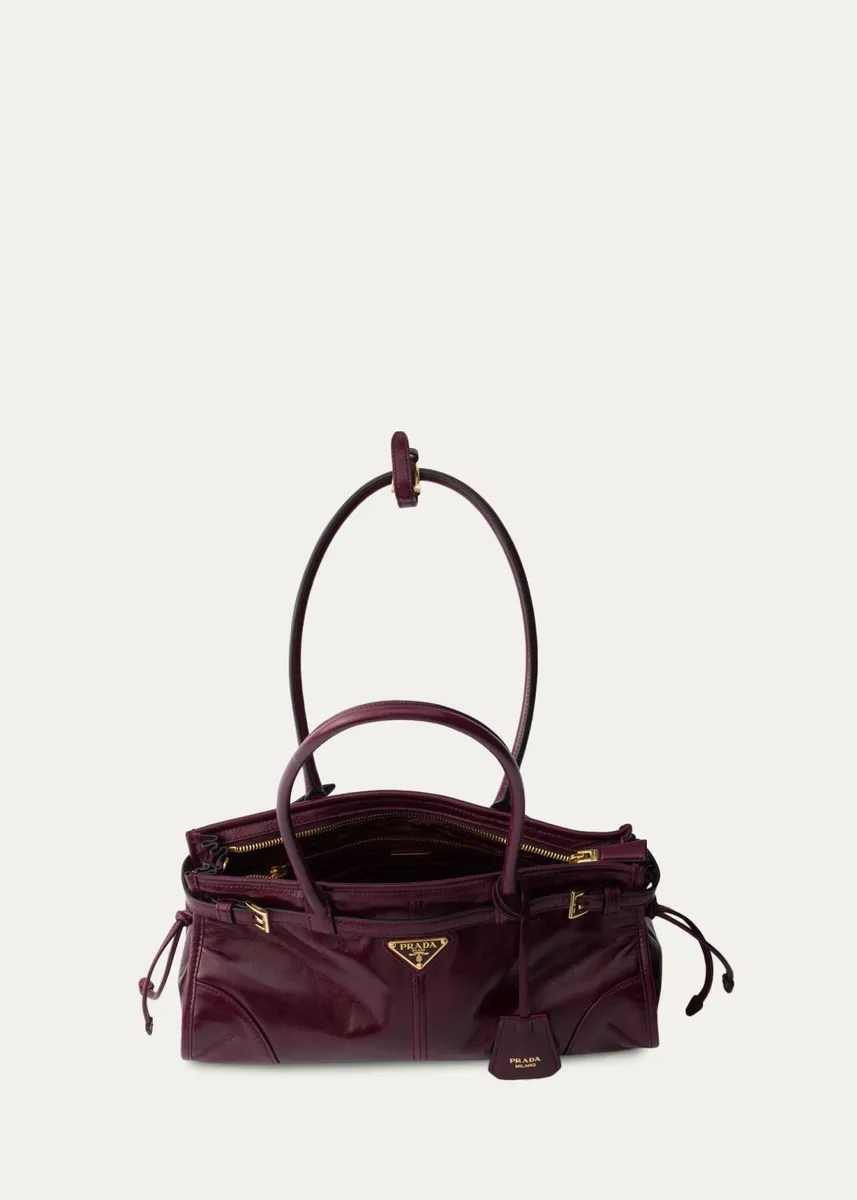Prada Bonnie Medium Leather Shoulder Bag | Thumbnail 7