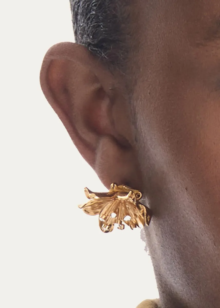 Oscar de la Renta Small Lily Flower Stud Earrings | Thumbnail 2 Oscar de la Renta Small Lily Flower Stud Earrings | Thumbnail 2