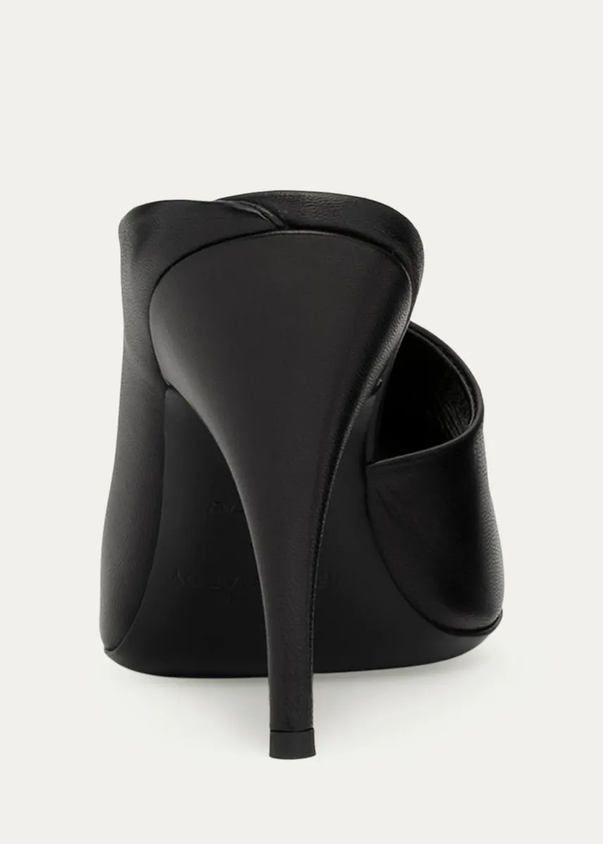 PIERRE HARDY 95mm Diana Leather Asymmetric Mules | Thumbnail 2