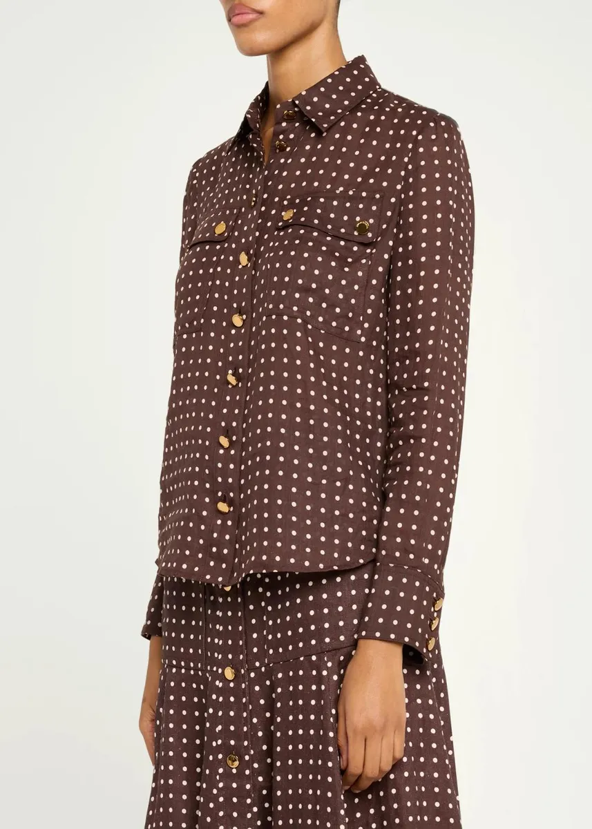 Zimmermann Dotted Cargo Shirt | Thumbnail 4 Zimmermann Dotted Cargo Shirt | Thumbnail 4
