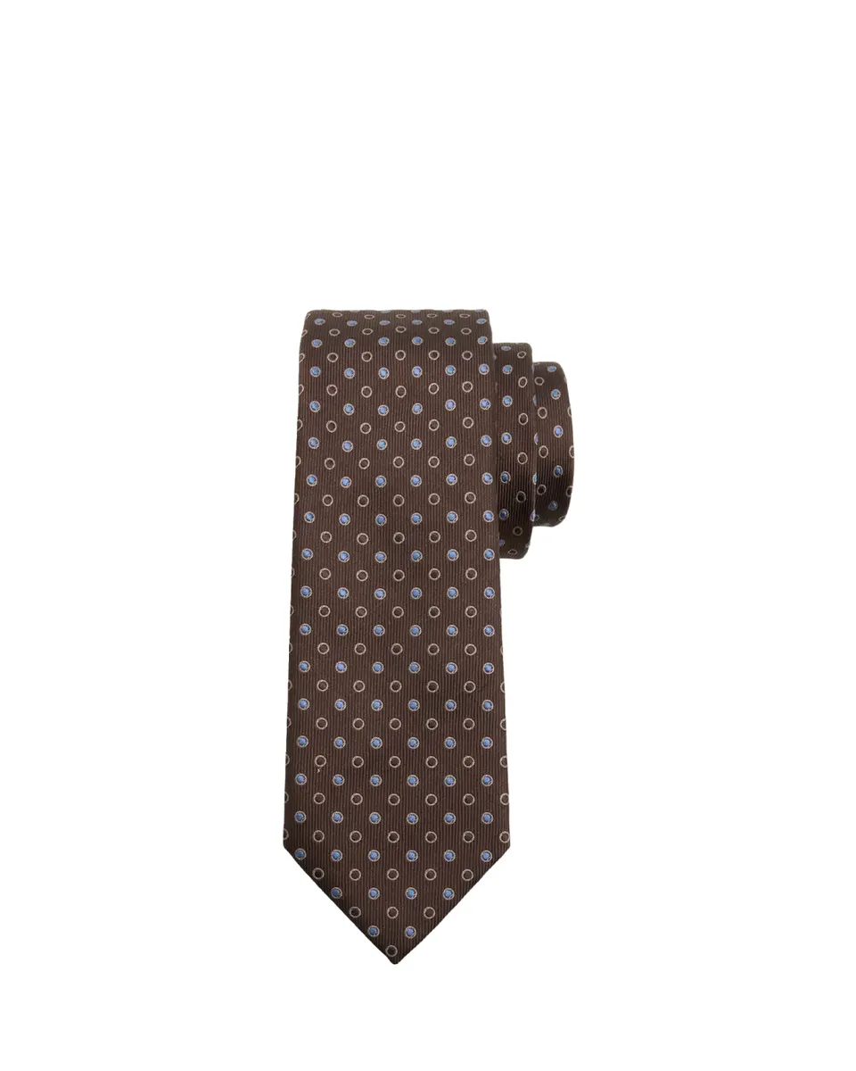 Giorgio Armani Men's Filled Polka Dot Silk Tie | Thumbnail 2