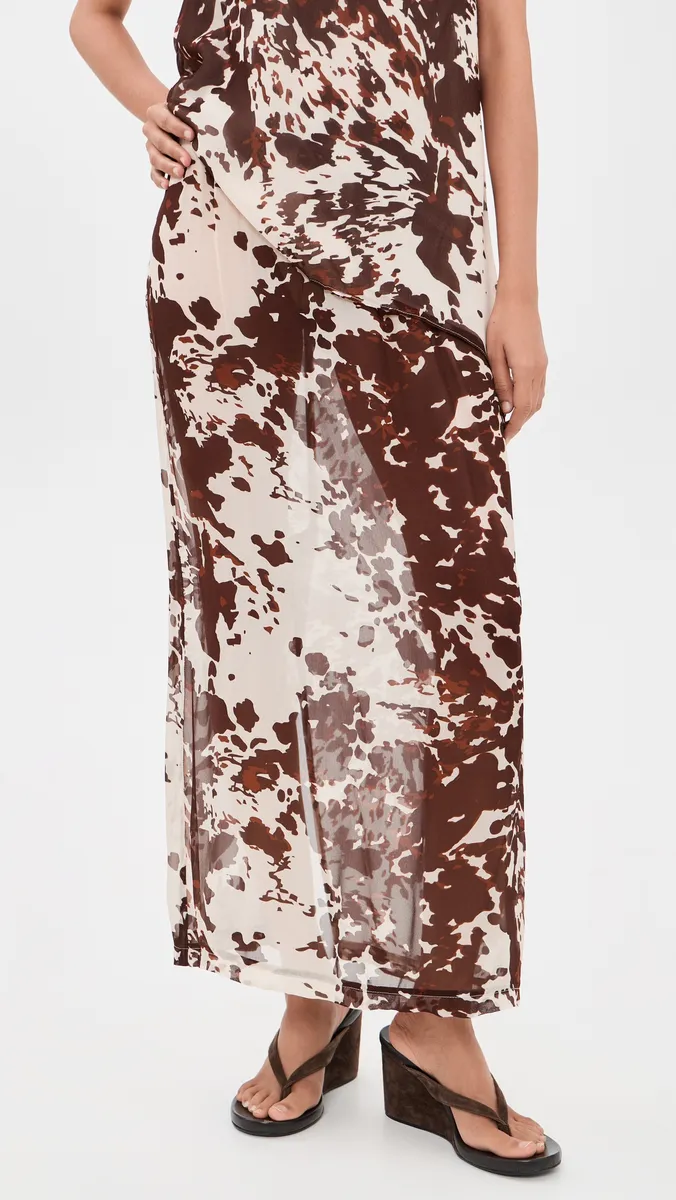 VRG GRL Devyn Wildstock Midi Skirt | Thumbnail 2
