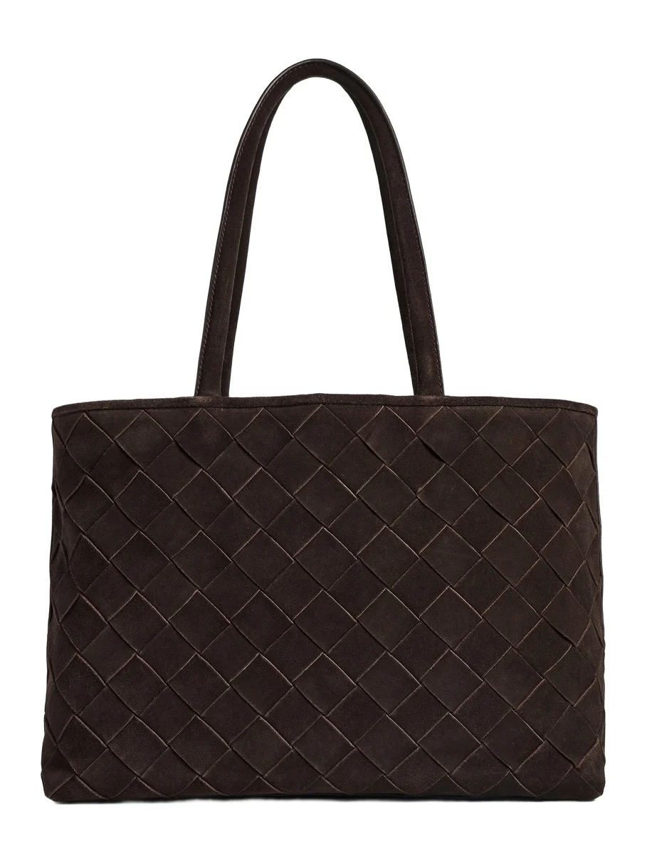 Madewell Suede Handwoven Tote
