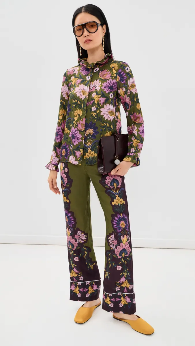 Borgo de Nor Veronica Twill Blouse | Thumbnail 5