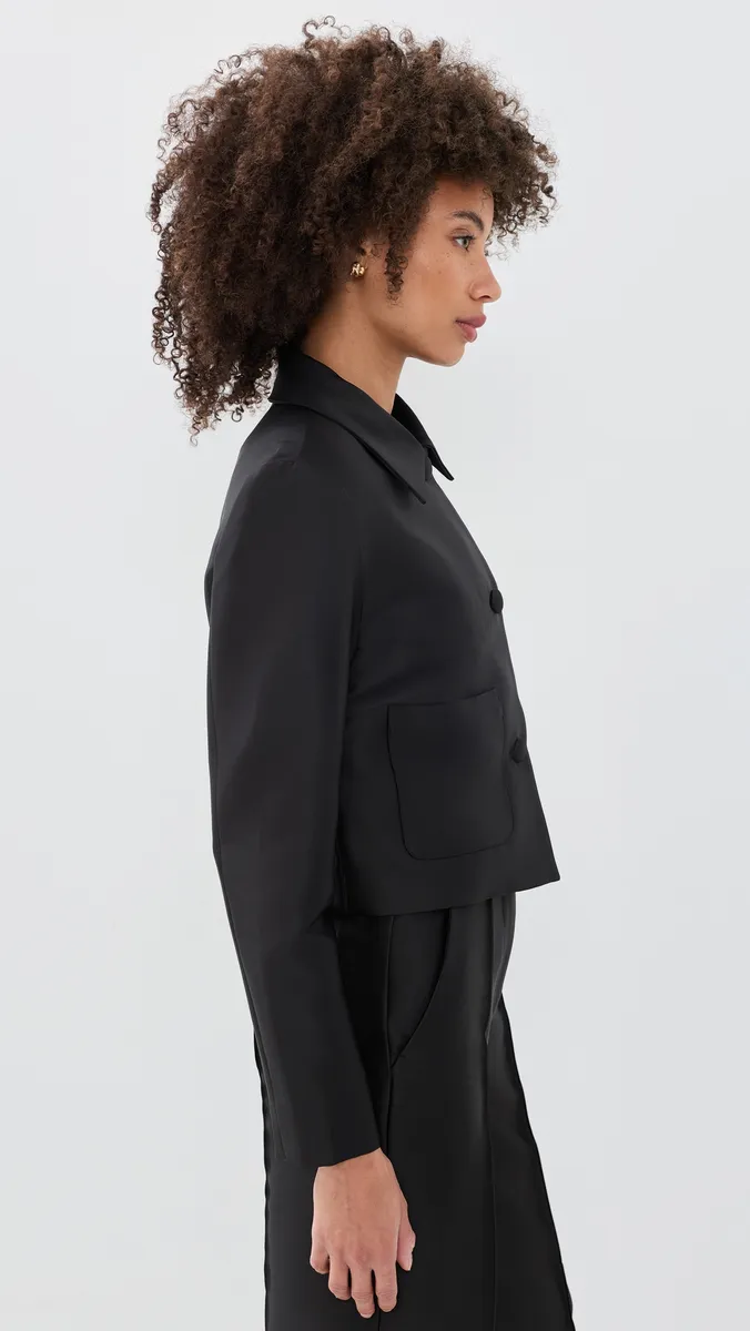 RENGGLI Satin Cropped Jacket | Thumbnail 4 RENGGLI Satin Cropped Jacket | Thumbnail 4