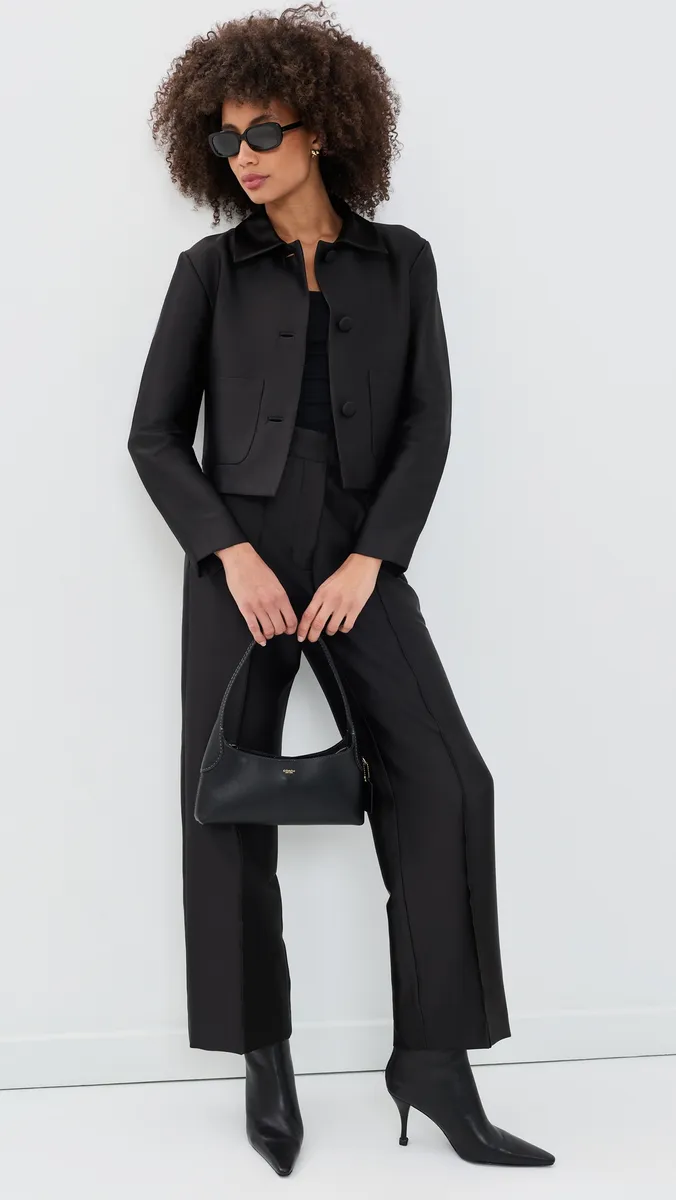RENGGLI Satin Cropped Jacket | Thumbnail 5 RENGGLI Satin Cropped Jacket | Thumbnail 5