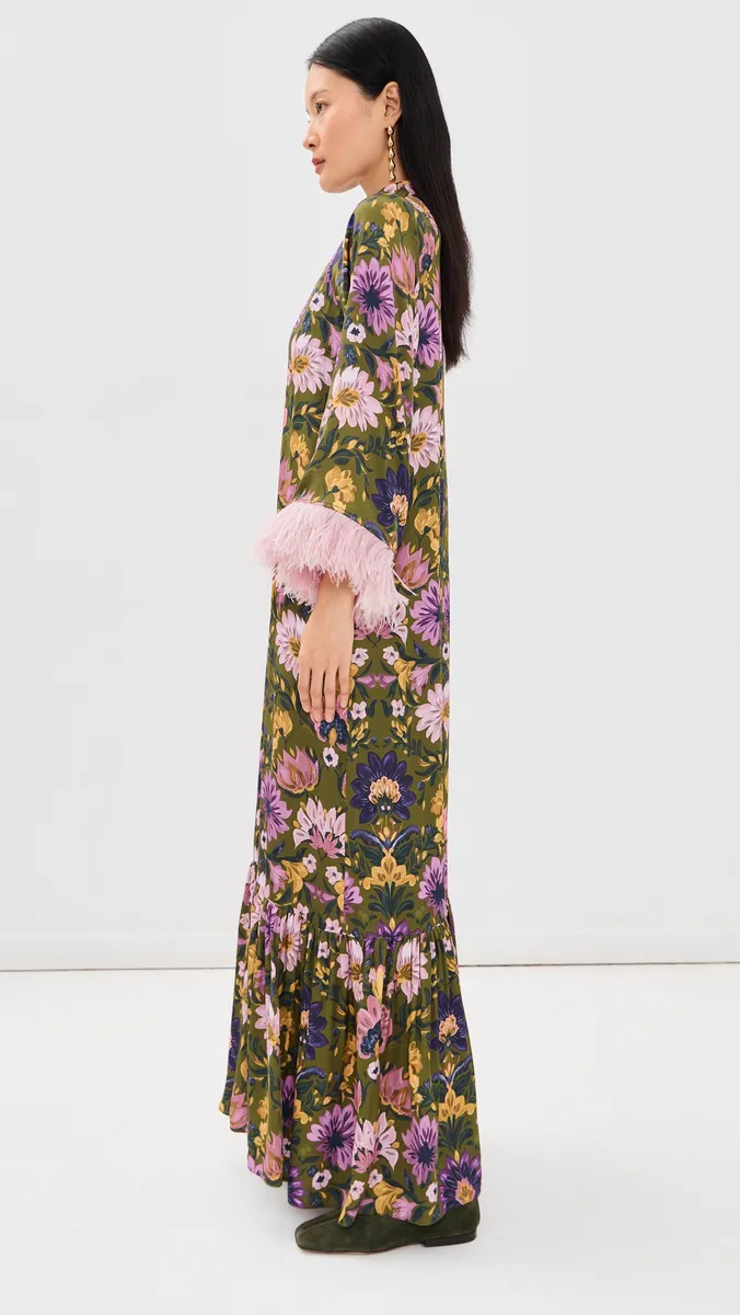 Borgo de Nor Avalon Satin Crepe Dress | Thumbnail 4 Borgo de Nor Avalon Satin Crepe Dress | Thumbnail 4