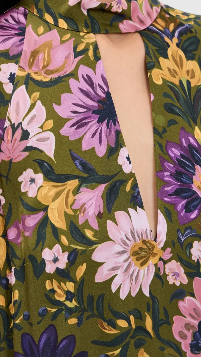 Borgo de Nor Avalon Satin Crepe Dress | Thumbnail 6 Borgo de Nor Avalon Satin Crepe Dress | Thumbnail 6