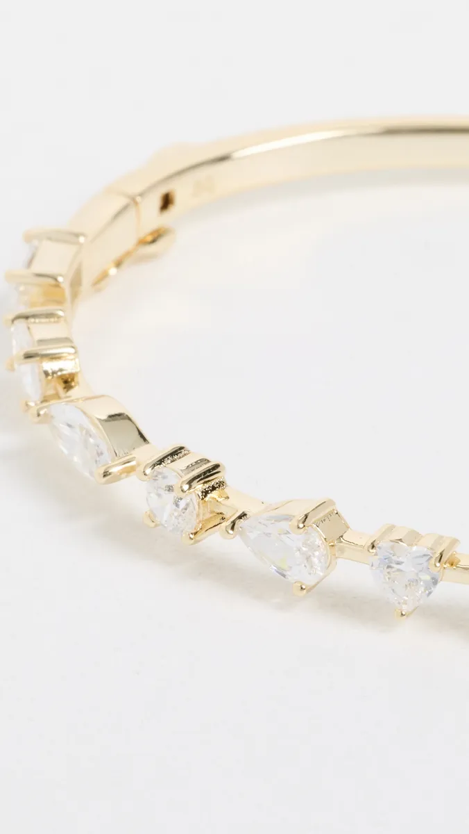 By Adina Eden Cubic Zirconia Multi Shape Bangle | Thumbnail 4 By Adina Eden Cubic Zirconia Multi Shape Bangle | Thumbnail 4