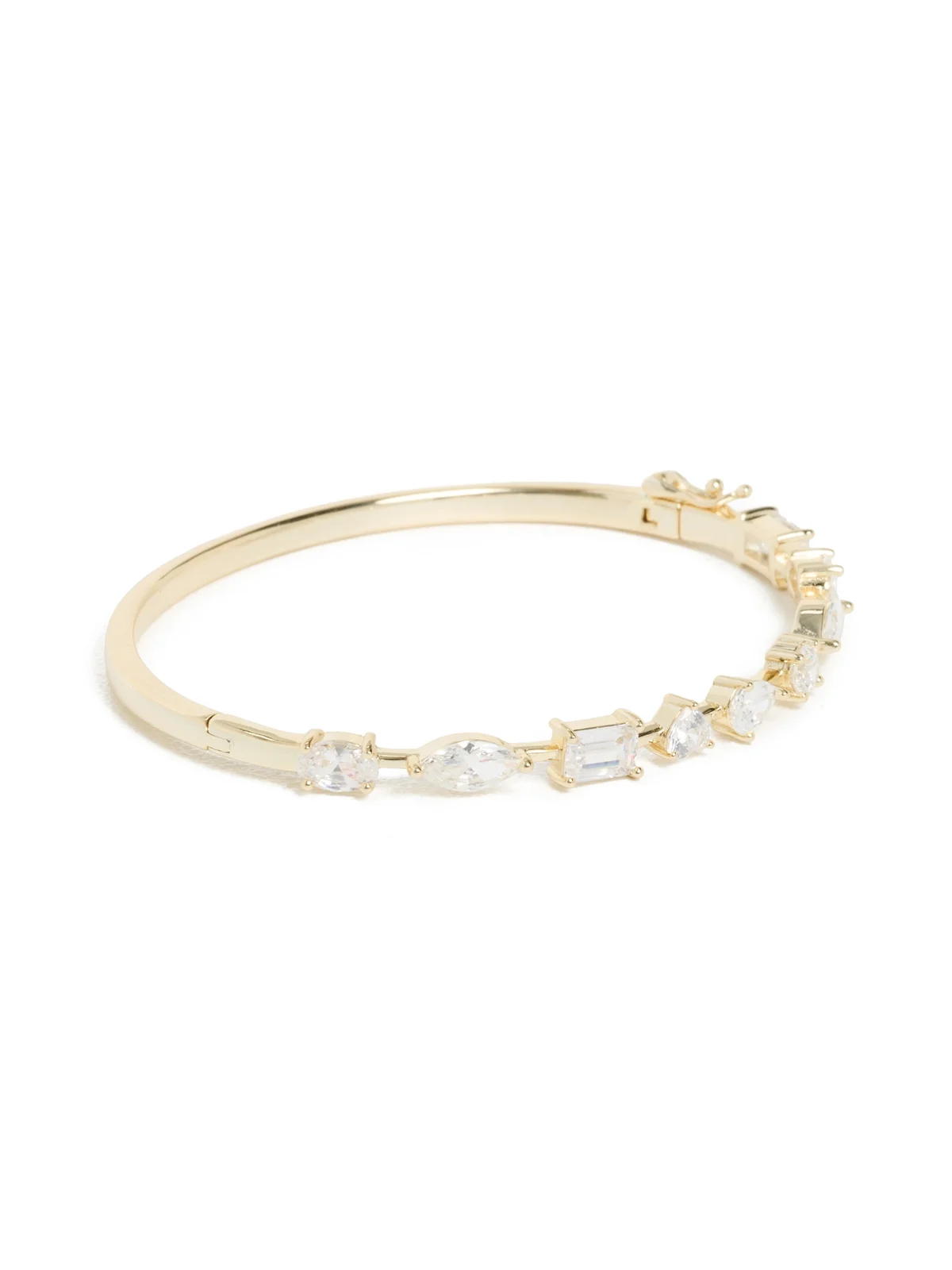 By Adina Eden Cubic Zirconia Multi Shape Bangle