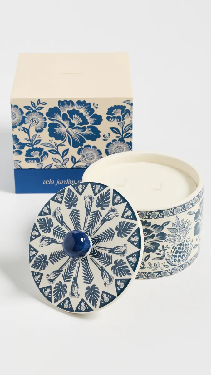 Farm Rio Garden Romance Ceramic Candle | Thumbnail 2