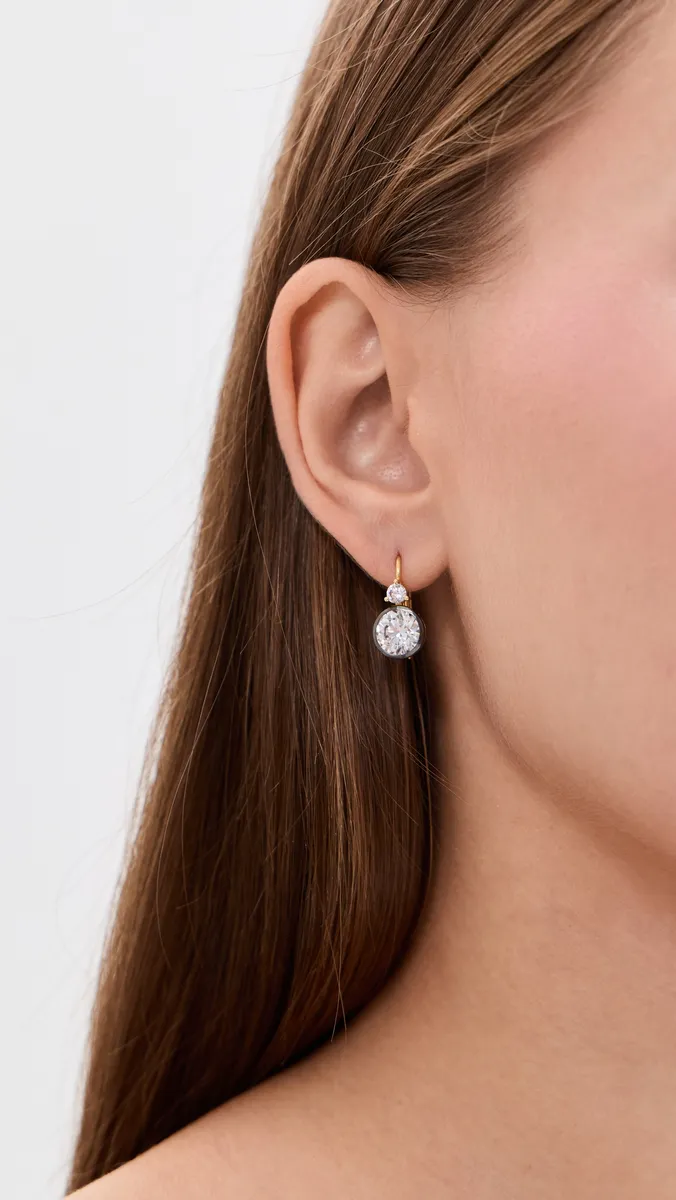 HART Rhodium Double Drop Earrings | Thumbnail 3