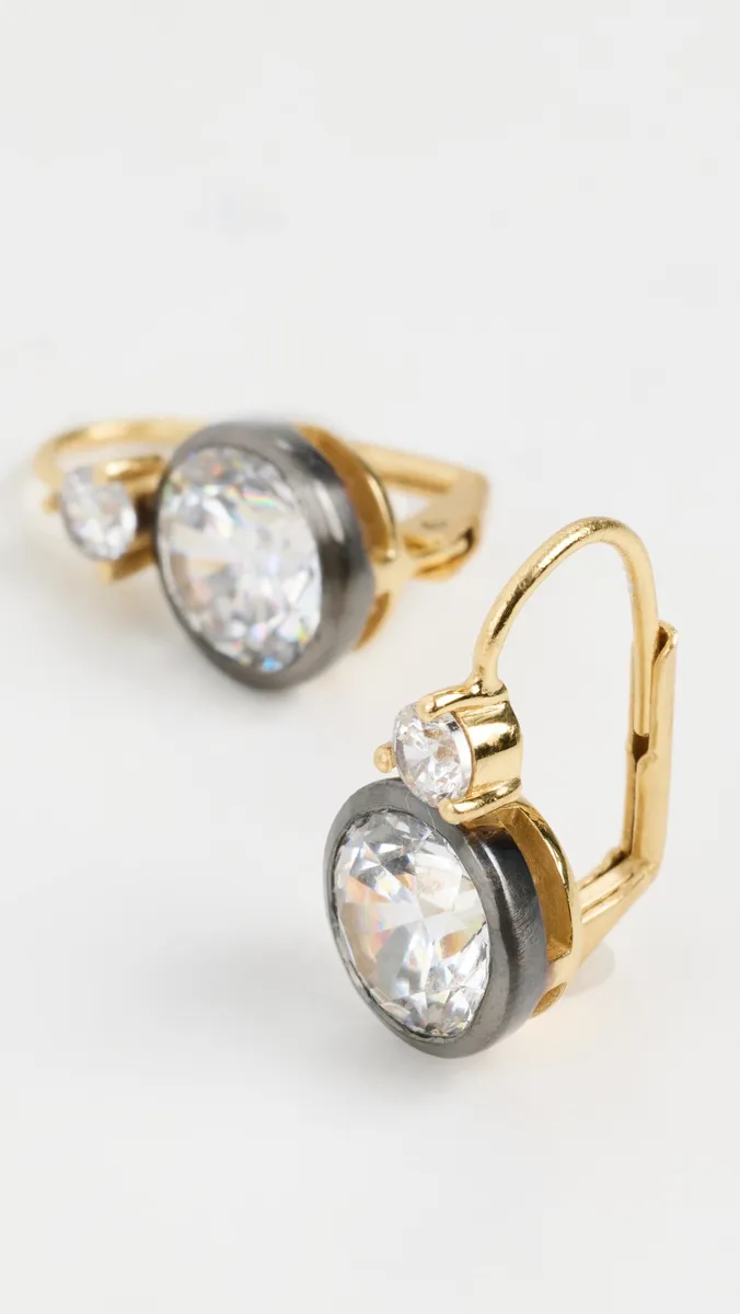 HART Rhodium Double Drop Earrings | Thumbnail 4
