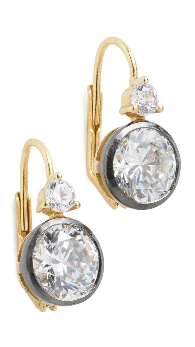 HART Rhodium Double Drop Earrings | Thumbnail 5