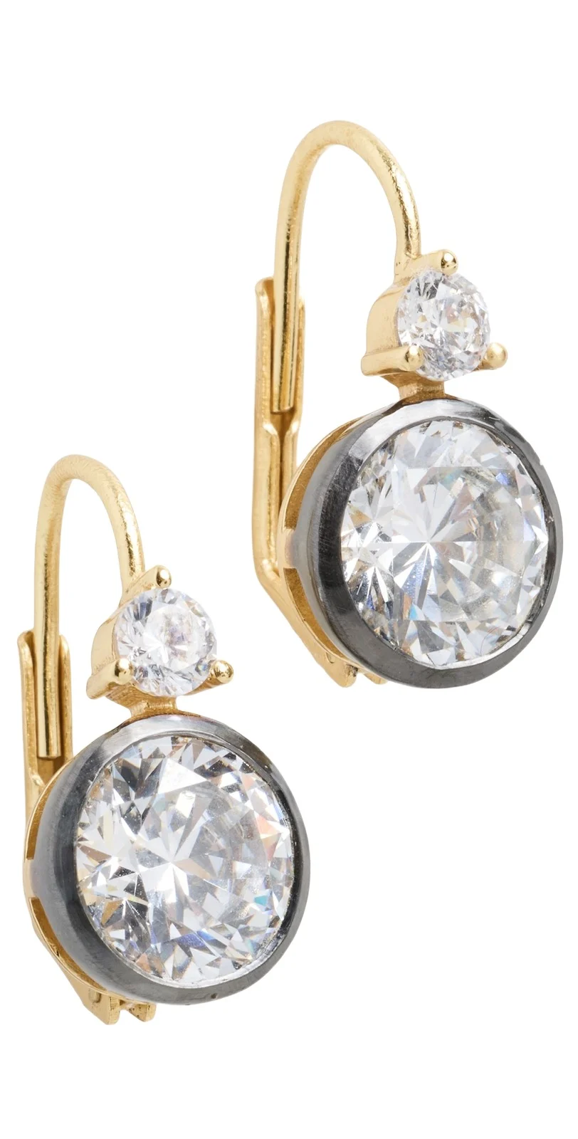 HART Rhodium Double Drop Earrings