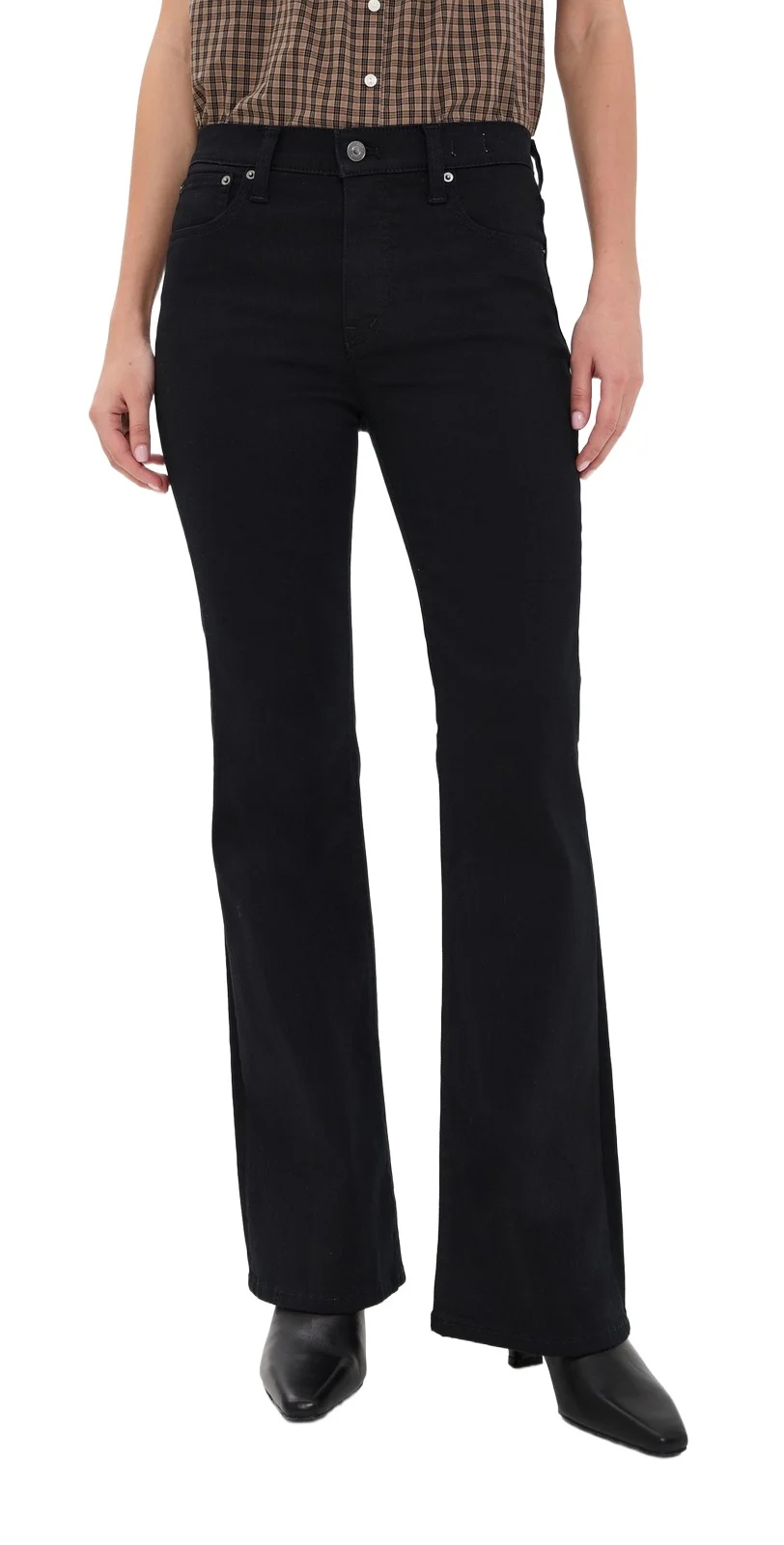 The Flare Jeans in Super Stretch Denim The Flare Jeans in Super Stretch Denim