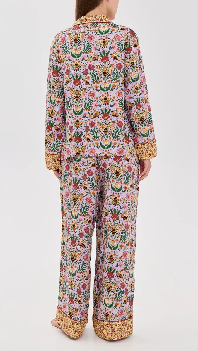 Printfresh Bee Tapestry Soho Pajama Set | Thumbnail 3 Printfresh Bee Tapestry Soho Pajama Set | Thumbnail 3
