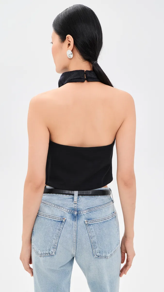 Line & Dot Casmi Faux Fur Top | Thumbnail 3