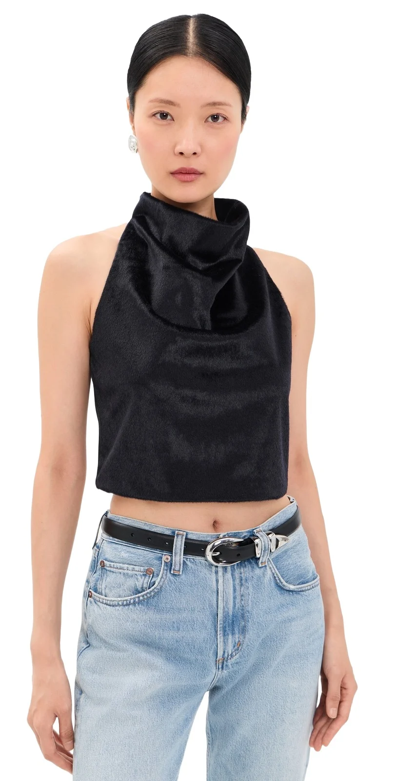 Line & Dot Casmi Faux Fur Top